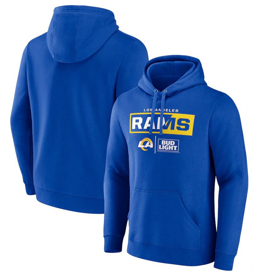 Men 2023 NFL Los Angeles Rams blue Sweatshirt style 2->los angeles rams->NFL Jersey